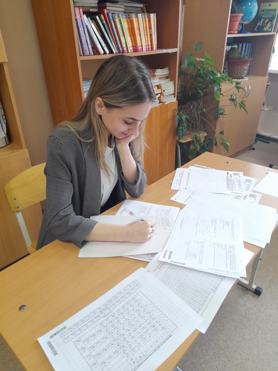 Участие в написании репетиционного тестирования 11 класс